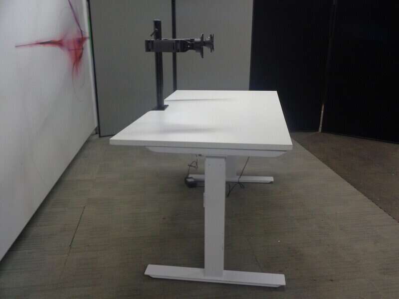 Electric Sit / Stand Desk with Extendable Beam