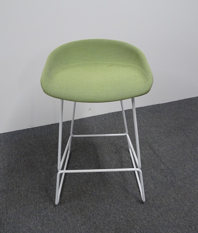 Hay Low Back Bar Stool in Green