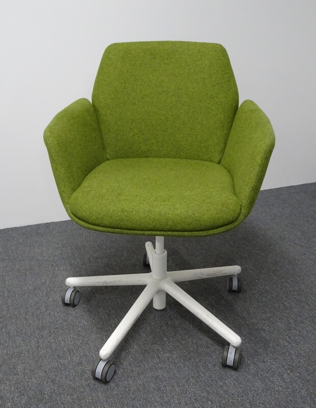 Haworth Poppy Chair in Green Fabric
