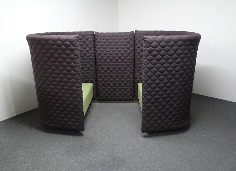 NaughtOne Cloud Quilt Booth with Green Surround