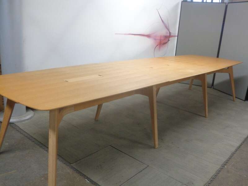 4030 x 1100mm Oak Boardroom Table 