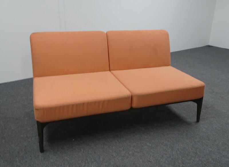 Pedrali 2 Seater Orange Fabric Sofa