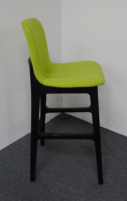 Elite Bill Bar Stool with Lime Green Fabric