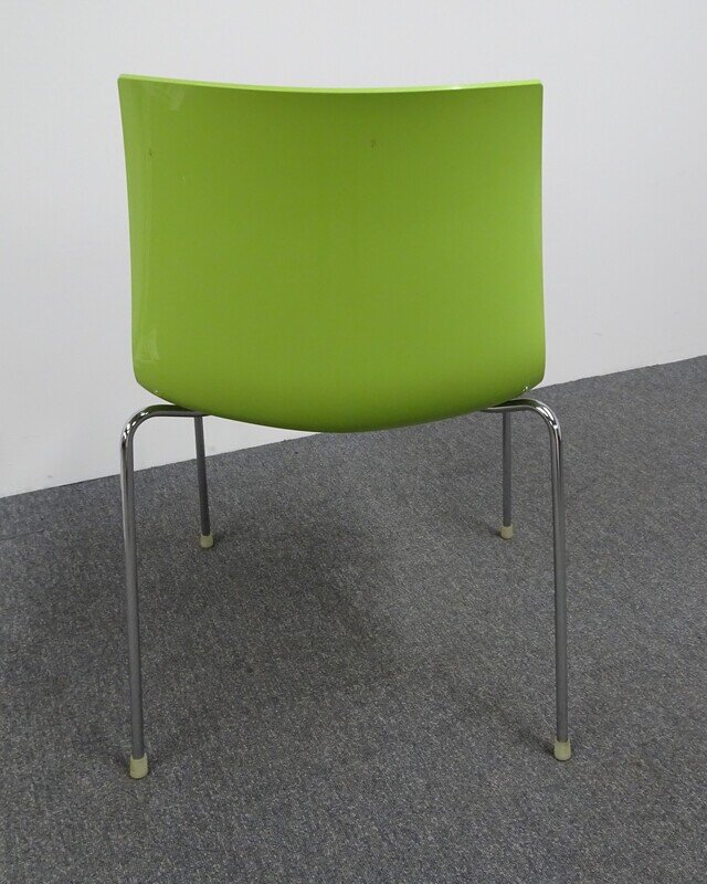 Arper Catifa 46 Bicoloured Chair in Green & White
