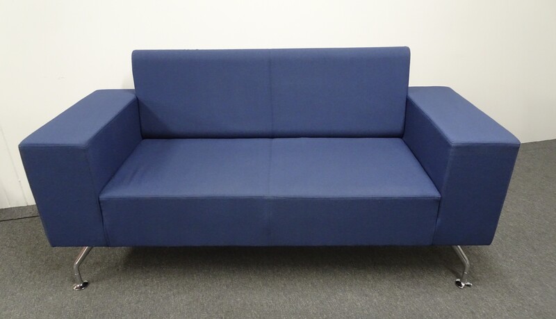 Orangebox Blue 2 Seater Sofa