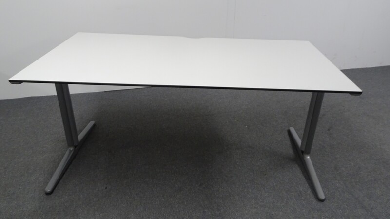 1600w mm Freestanding Desk Grey Frame