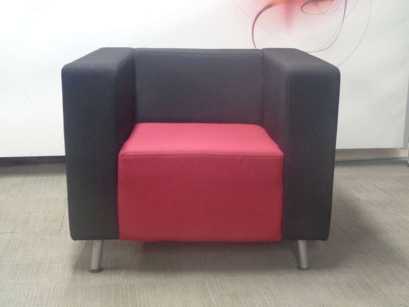 Pink and Black Armchair