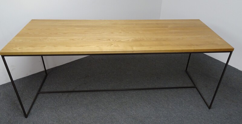 1900w mm Meeting Table with Dark Oak Top