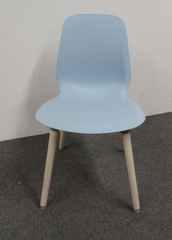 Pale Blue Plastic Chair