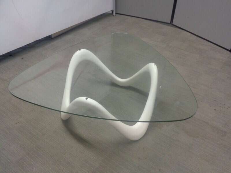 Triangular Glass Coffee Table