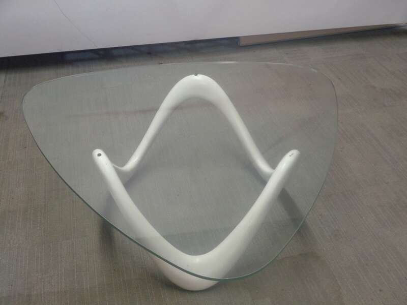 Triangular Glass Coffee Table
