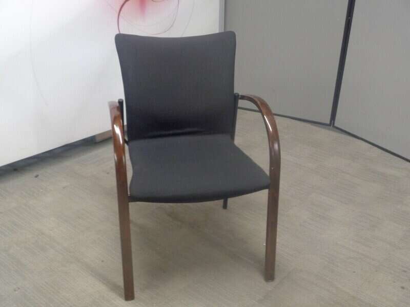 Verco Black / Dark Walnut Meeting Chair