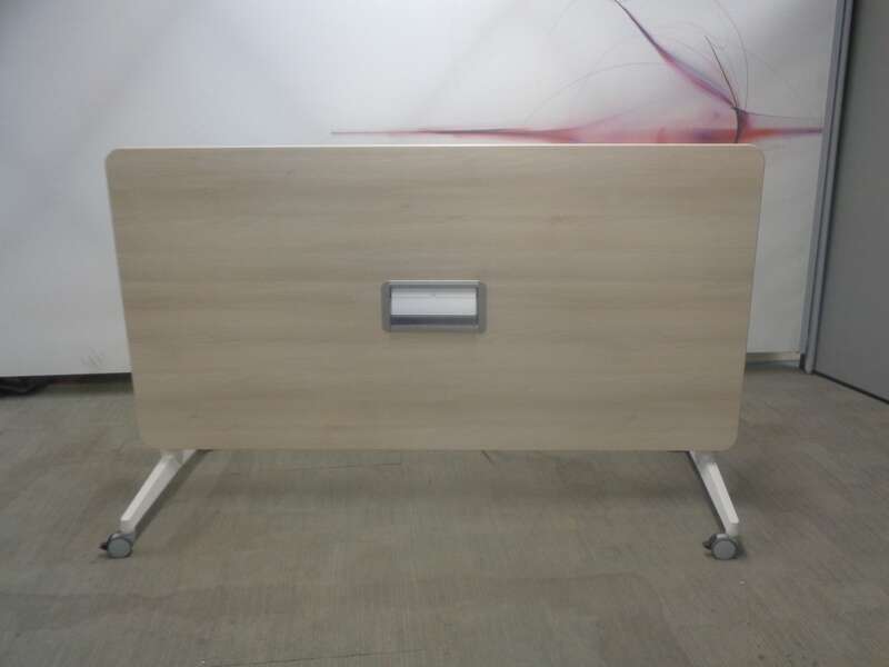 1800w mm Steelcase Light Oak Flip Top Table