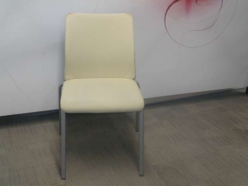 Steelcase Eastside Cream Fabric Meeting Chair