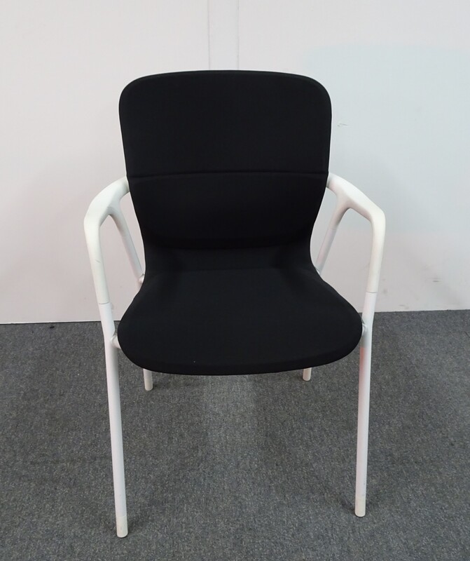 Herman Miller Keyn Chair in Black with White Frame