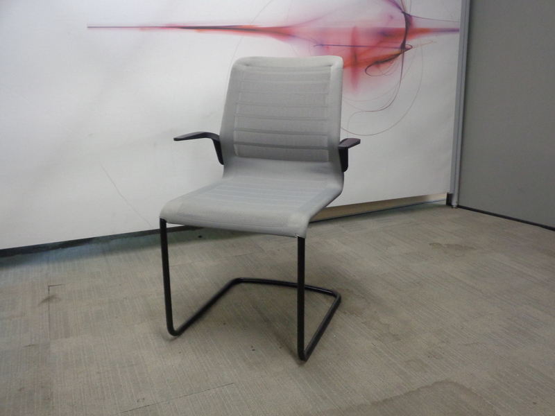 Grey Mesh Meeting Chair