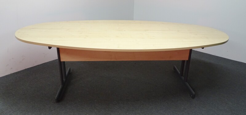 2400w mm Oval Maple Meeting Table