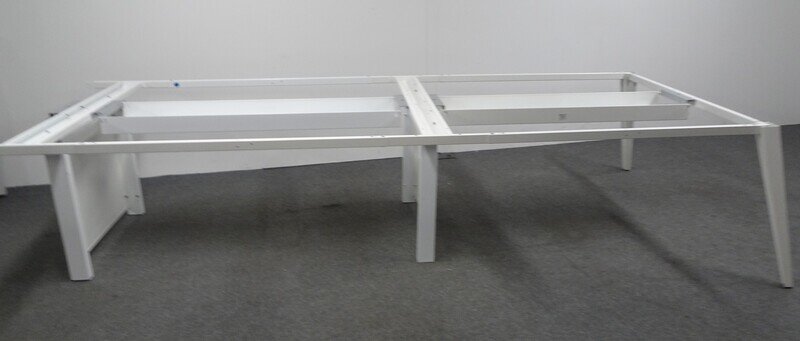 1400 - 1600w mm White Bench Desks
