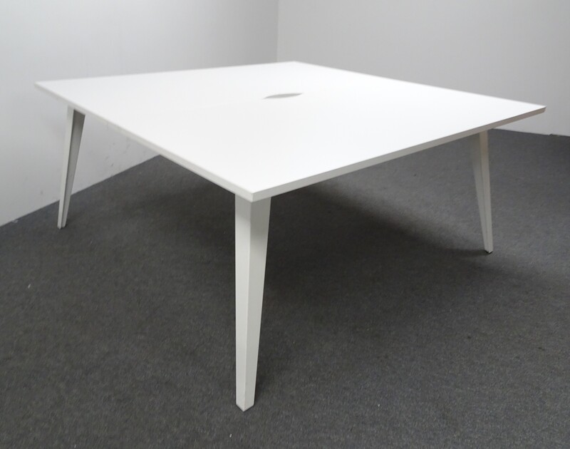 1400  1600w mm White Bench Desks