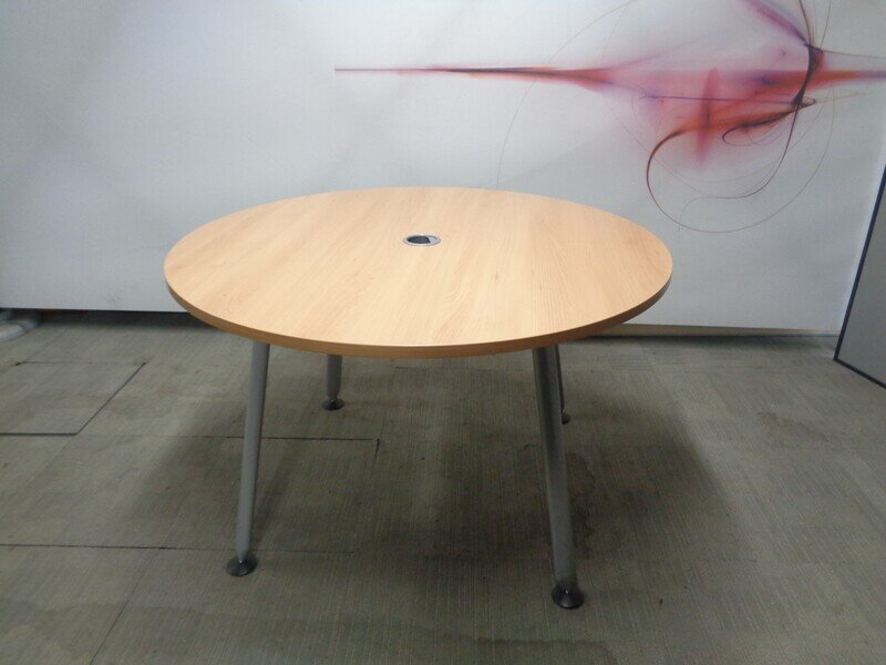 1200dia mm Herman Miller Circular Beech Meeting Table