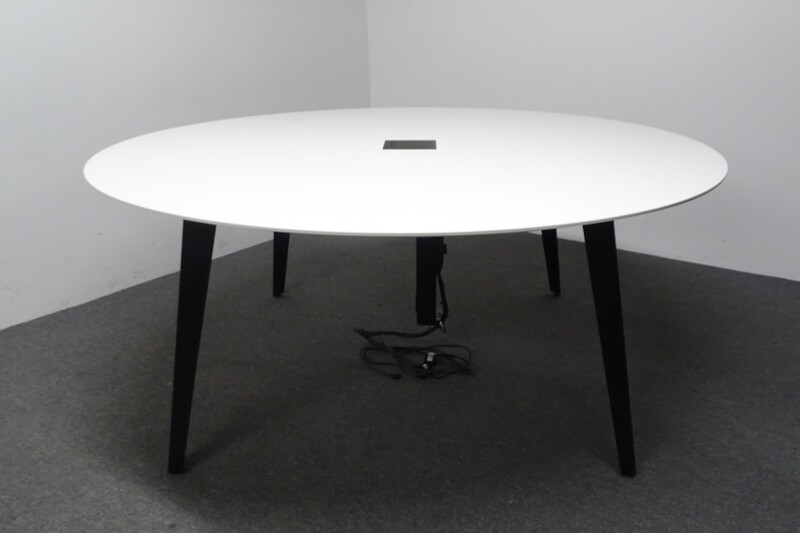 1800dia mm White Circular Meeting Table