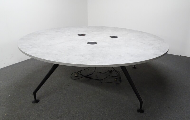 2100dia mm Grey Circular Meeting Table