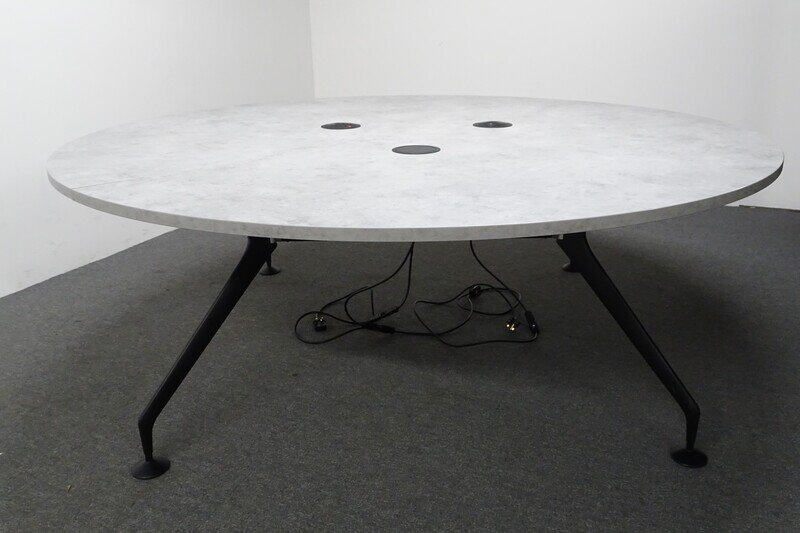 2100dia mm Grey Circular Meeting Table