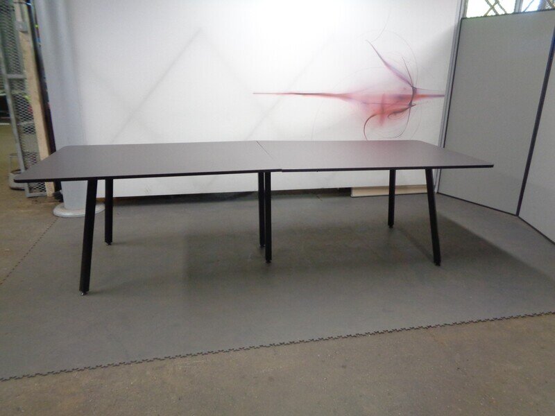 2800w mm Dark Grey/Black Edged Boardroom Table