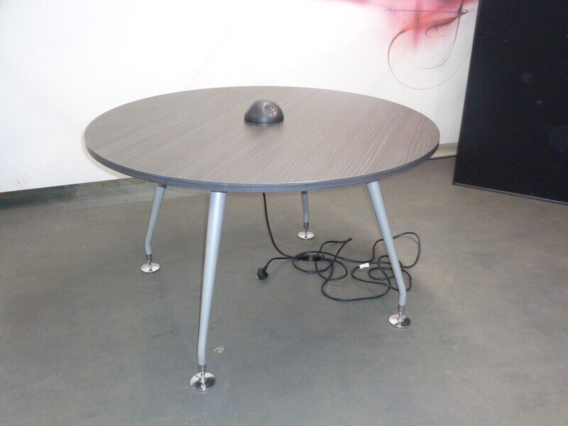 1200dia mm Dark Grey Circular Meeting Table