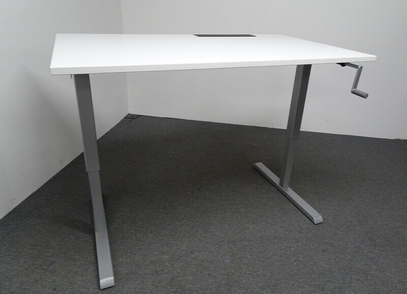 1400w mm Manual Height Adjustable Sit Stand Desk