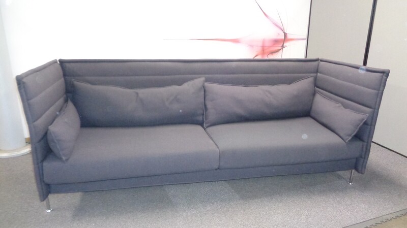Vitra Alcove Low Back Sofa in Graphite