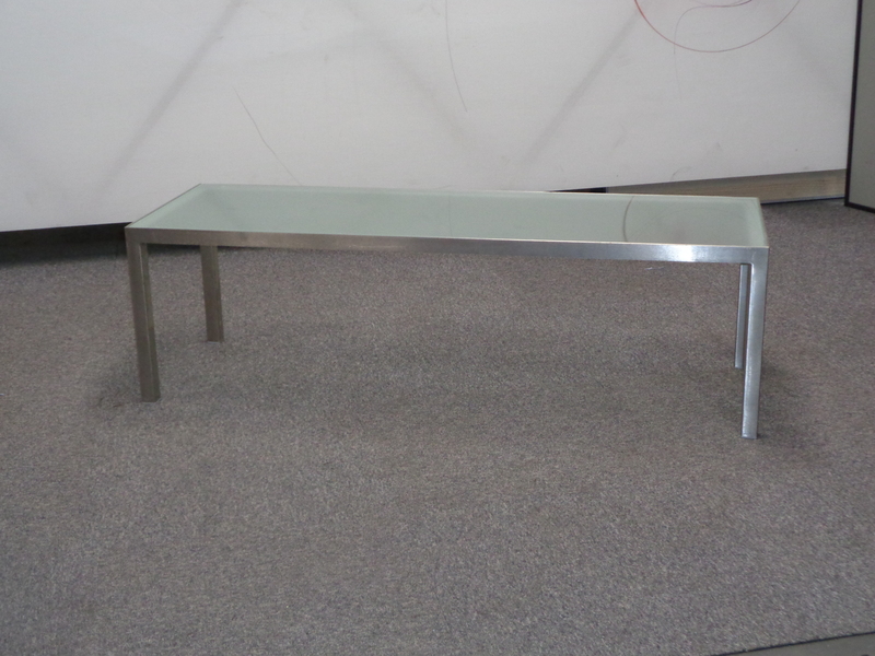 1200 x 400mm Hitch Mylius Rectangular Glass Coffee Table