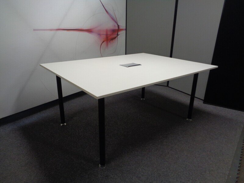 1600 x 1200mm White Meeting Table