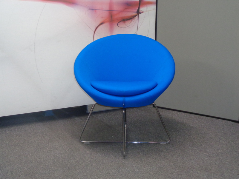 Allermuir Conic Tub Chair in Two Tone Blue