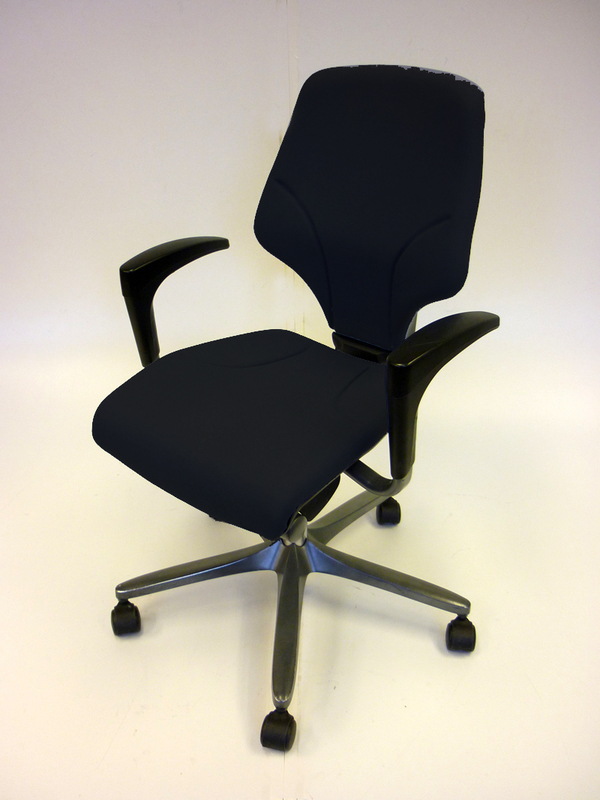 Black Giroflex G64 task chairs with arms