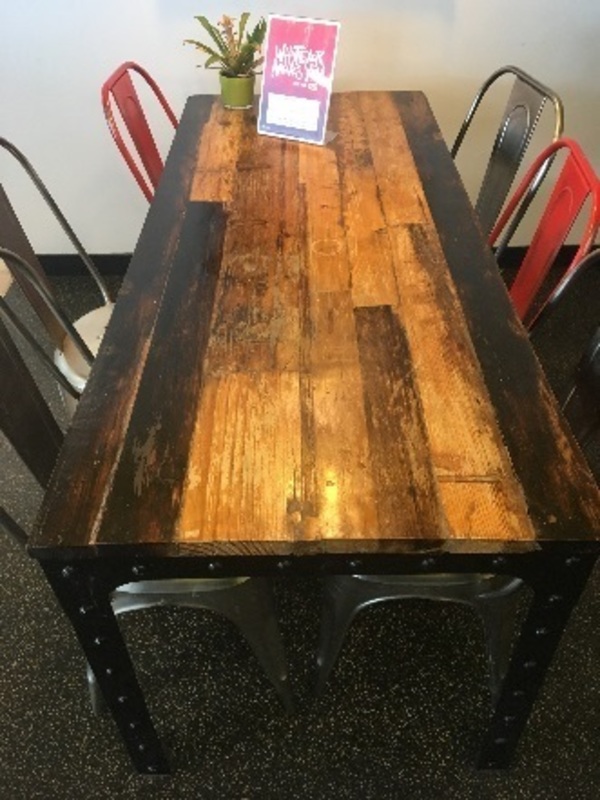 Rustic table by Vincent Barn