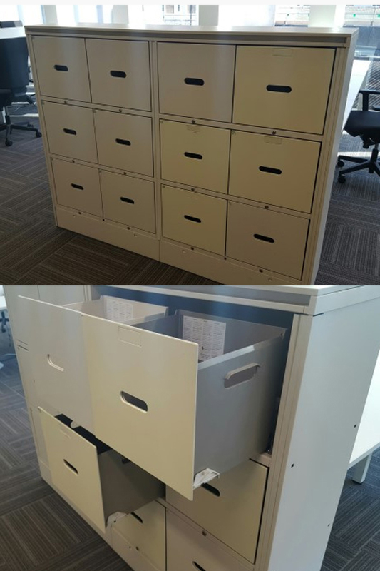 12 drawer white lockers