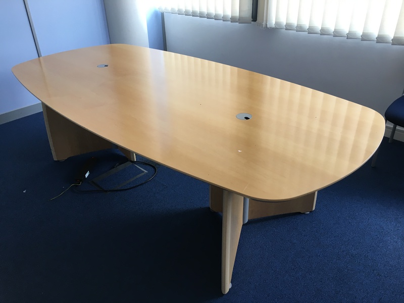 2500 X 1200mm Verco Intuition boardroom table