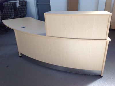 Maple curved reception counter nbspCE