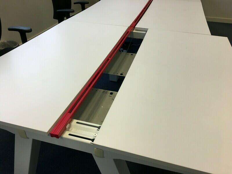 Task Unity white 1600x800mm bench desks