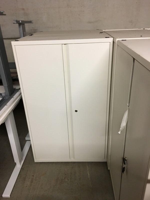 KI white 1300mm high cupboards