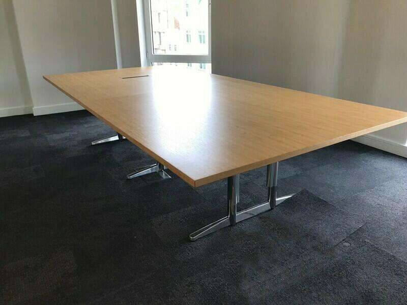3200x1600mm oak veneer table