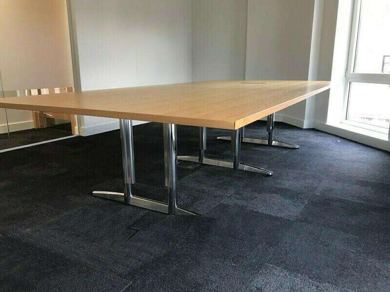 3200x1600mm oak veneer table