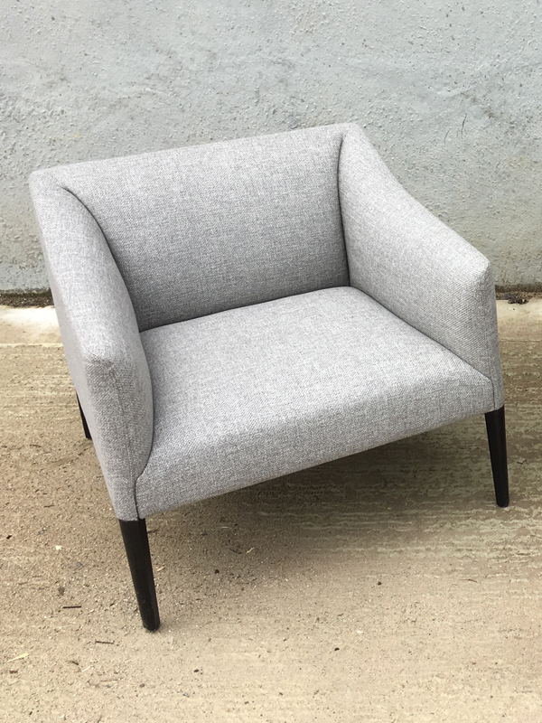 Andreu World Couveacute grey armchairs