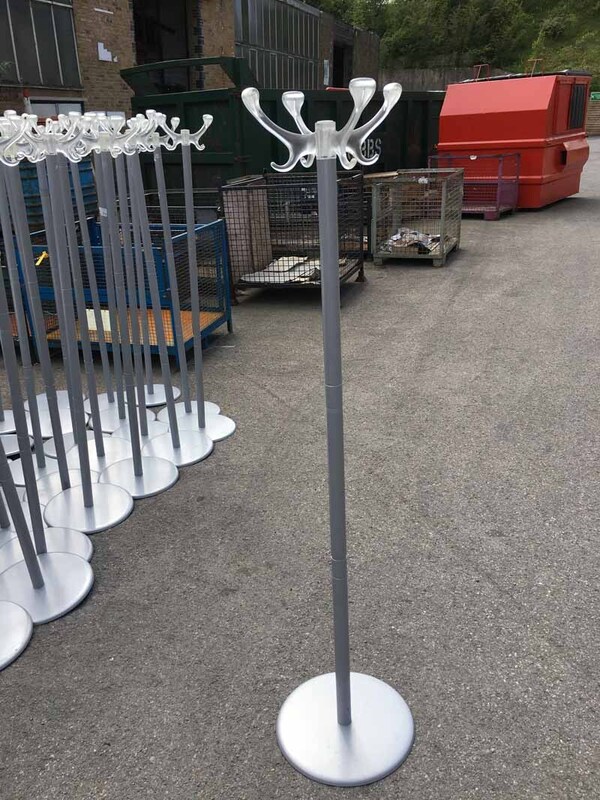 Metal and perspex hat stands