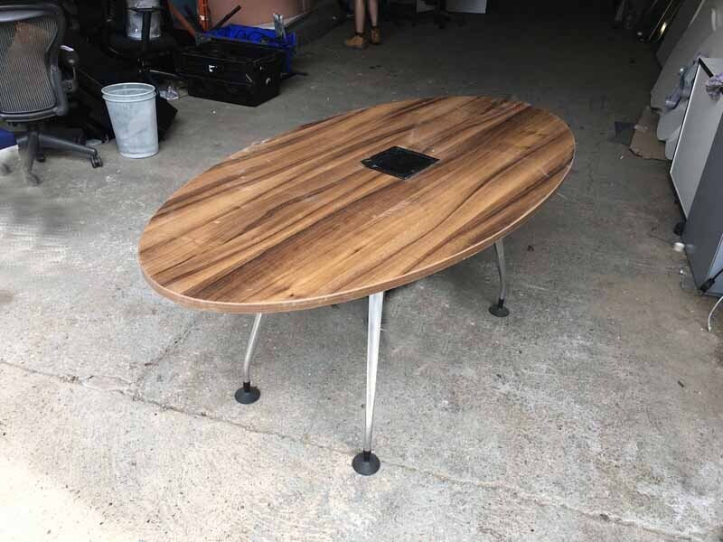 1800x900mm walnut Orangebox Pars oval table