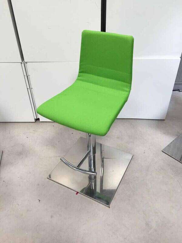 Green fabric stools