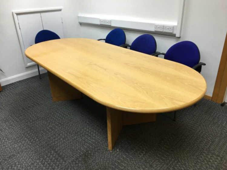 Boardroom oak table