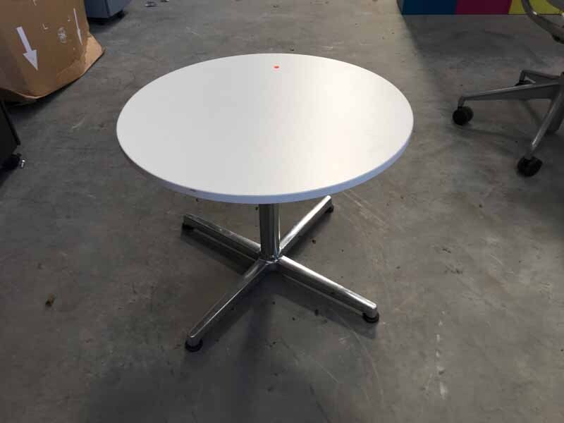 800mm diameter white coffee table