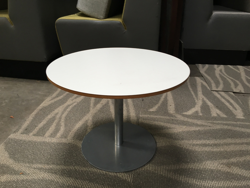 525mm diameter white coffee table